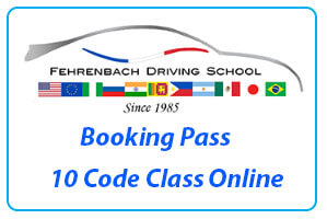 Booking pass for 10 Driving Code Class Online