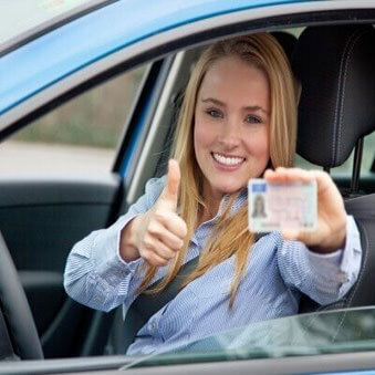 Driving school course in English for experience driver